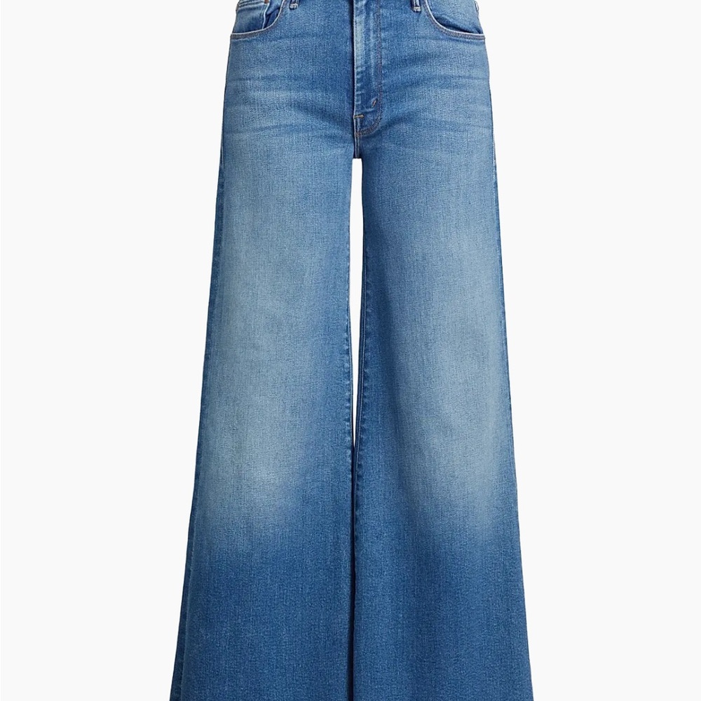 MOTHER Classic Blue Wide Leg Jeans